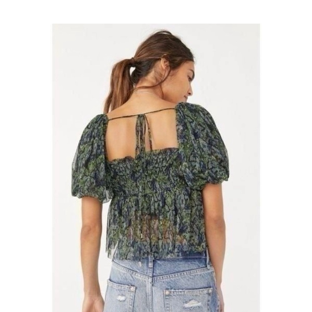 Free People Multicolor Smocked Skirt L - Picture 4 of 9